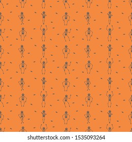 Halloween seamless pattern wallpaper background