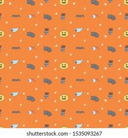 Halloween seamless pattern wallpaper background