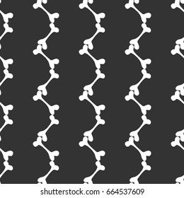 Halloween seamless pattern with white(Light sand) vertical bones lines on dark background. Dress,t shirt,pajamas,sleepwear,Diapers or napkin print