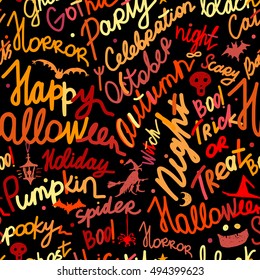 Halloween seamless pattern for your design