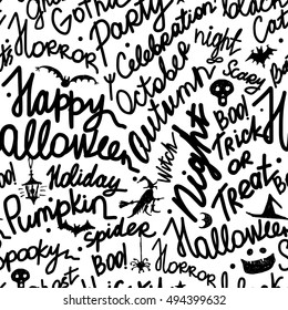 Halloween seamless pattern for your design