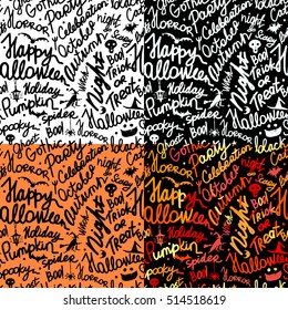 Halloween seamless pattern for your design