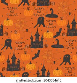 Halloween Seamless Patterns for fabrics, wallpaper graphics 