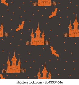 Halloween Seamless Patterns for fabrics, wallpaper graphics 