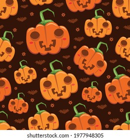 Halloween seamless patterns vector format