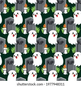 Halloween seamless patterns vector format