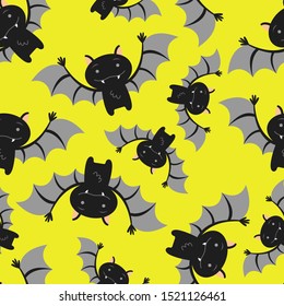 Halloween seamless pattern.Wallpaper, Abstract background, Holiday banner ,Greetings card-EPS10