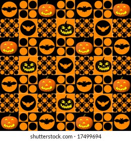 Halloween Seamless Tile Background
