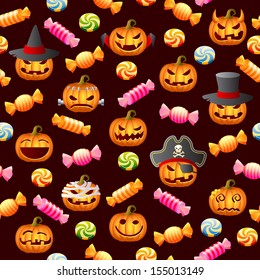 Halloween  seamless. Vector illustration.