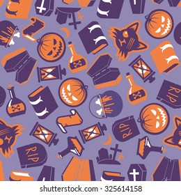 Halloween Seamless Vector Pattern