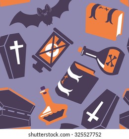 Halloween Seamless Vector Pattern Background