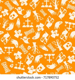 Halloween seamless vector pattern background design