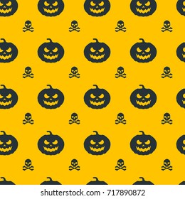 Halloween seamless vector pattern background design