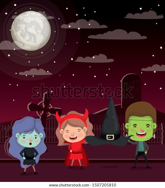 halloween scenery kids