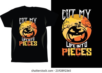 Halloween Season t shirt Design Vector. Halloween Design Vector Graphics. Halloween EPS Digital Download