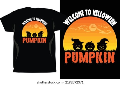 Halloween Season t shirt Design Vector. Halloween Design Vector Graphics. Halloween EPS Digital Download