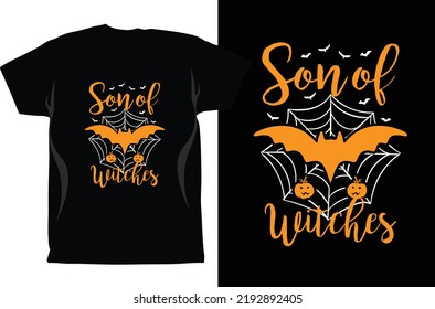 Halloween Season t shirt Design Vector. Halloween Design Vector Graphics. Halloween EPS Digital Download