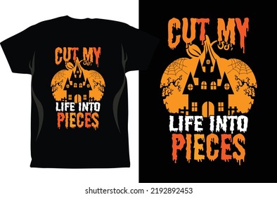 Halloween Season t shirt Design Vector. Halloween Design Vector Graphics. Halloween EPS Digital Download