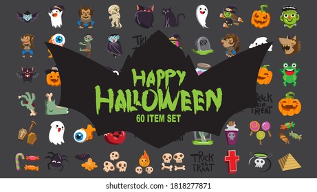 HALLOWEEN SET 60 ITEM GRAPHIC VOL 1
