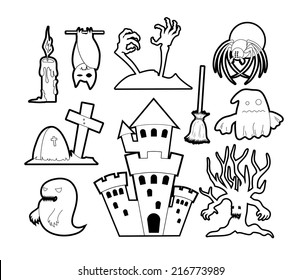 Halloween set - coloring book