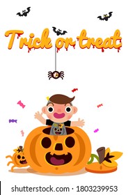 Halloween set icon vector illustration on white background