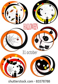 Halloween set icons