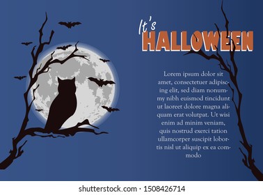 It's Halloween set Illustration Template