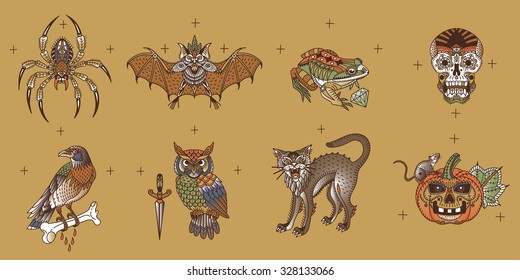  Halloween set Old School