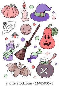 Halloween set vector