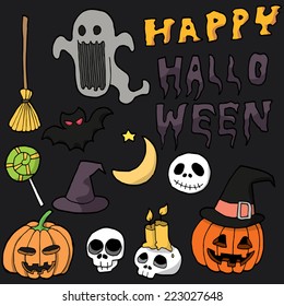 halloween set, vector