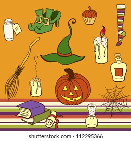 Halloween Set. Vector Object
