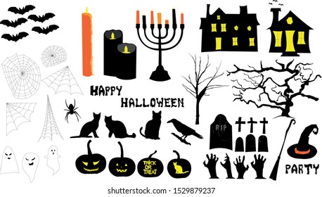 Halloween sets for Illustrator 10 above