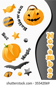 halloween set,stickers for you