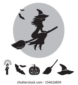  Halloween. Set.Vector. EPS-10 (non transparent elements) 