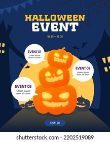 Halloween shopping templates of the event
