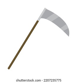 halloween sickle icon on white background