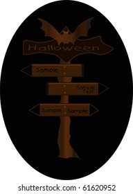 Halloween Signpost vector