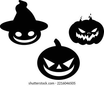 Halloween sihouette vector vector art and illustration