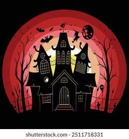 Halloween silhouette background With Vector Graphic by a Creative Designer