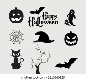 
Halloween Silhouette Collection Vector Art, Icons, And Graphics