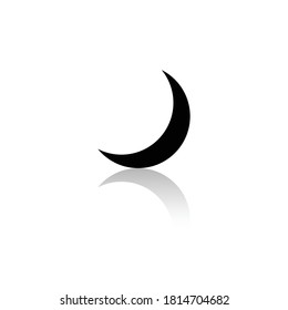 halloween silhouette icon, halooween day celebration, halloween icon design on white background, crescent moon