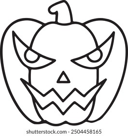 Halloween Silhouette Vector Art Illustration