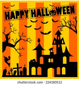Halloween Silhouette Vector Set  