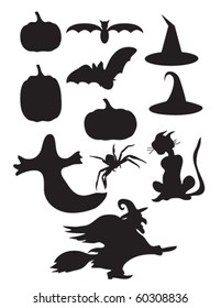 Halloween silhouettes