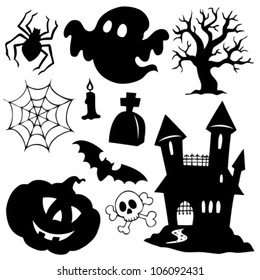 Halloween Silhouetten Kollektion 1 - Vektorgrafik.