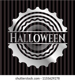 Halloween silvery emblem