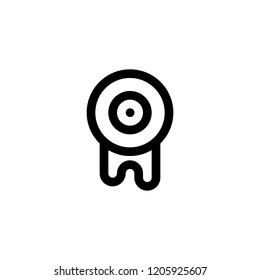 Halloween single icon with black line style