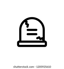 Halloween single icon with black line style
