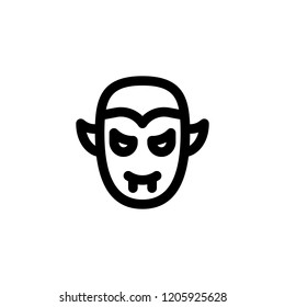 Halloween single icon with black line style