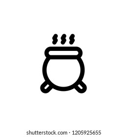 Halloween single icon with black line style